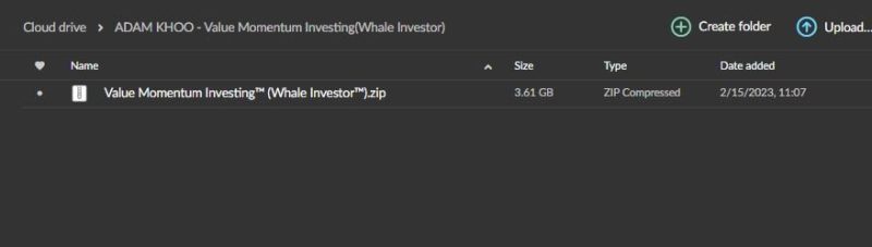 Adam Khoo – Value Momentum Investing Course – Whale Investor Download